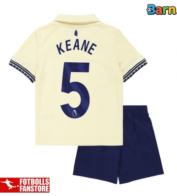 Everton Michael Keane #5 Bortatröja Barn 2025-26 Kortärmad (+ Korta byxor)